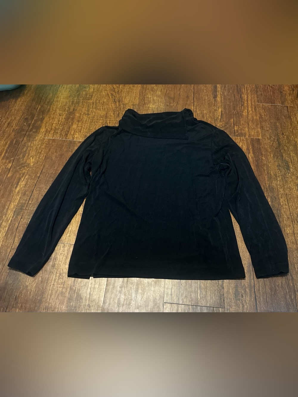 Chico's Women’s Black Long-Sleeve Turtleneck Top